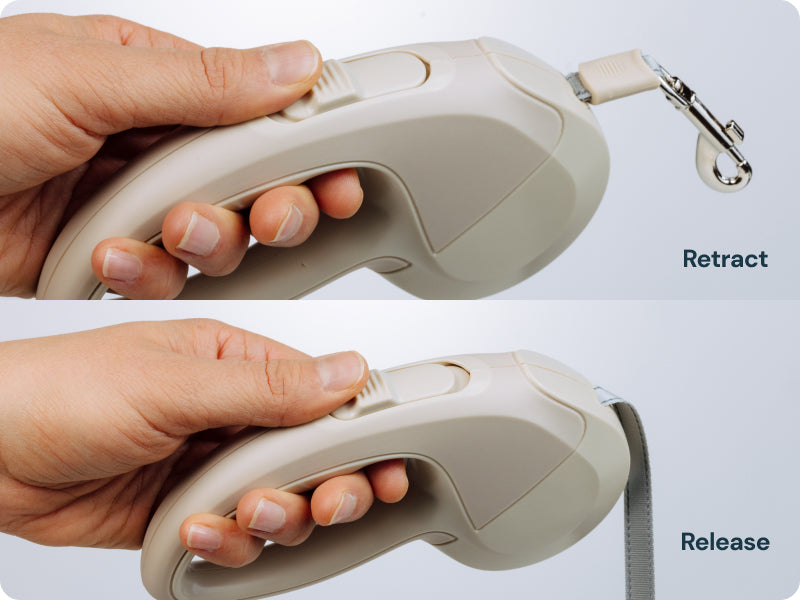 Portable Dog Water Bottle - 19 Oz, Blue - Leak-Proof Water Bowl Dispenser with Lock for Hiking, Travel & On-The-Go