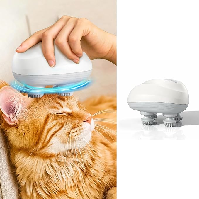 Electric Pet Massager – Relaxing Full-Body Massage for Dogs & Cats.