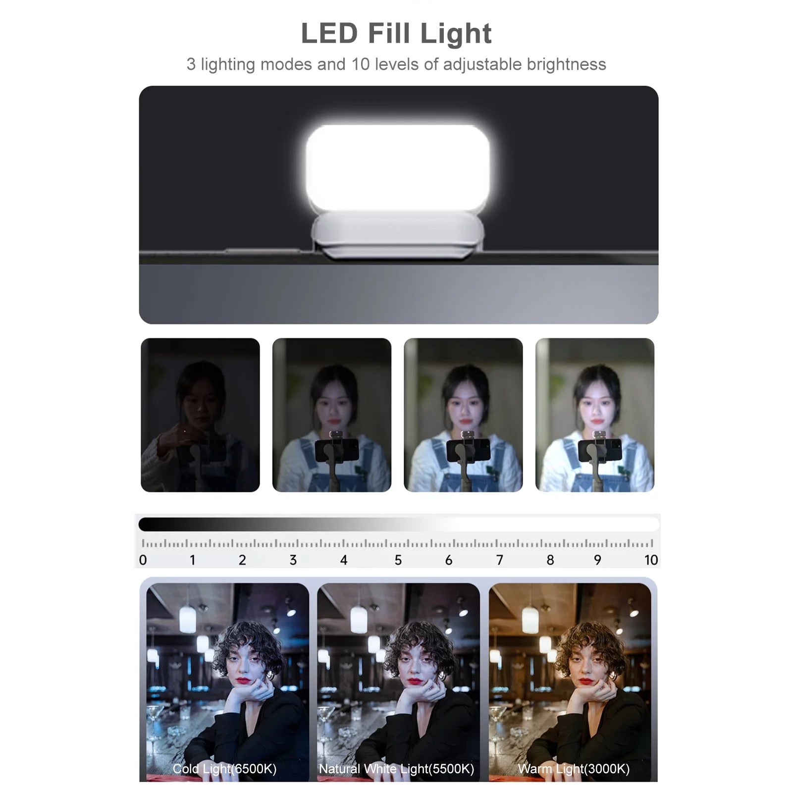 Isteady XE Kit Gimbal Stabilizer for Smartphone, 3-Axis Phone Gimbal, Magnetic Fill Light, Portable & Foldable, One-Key Inception, Ideal for Travel, Vlogging