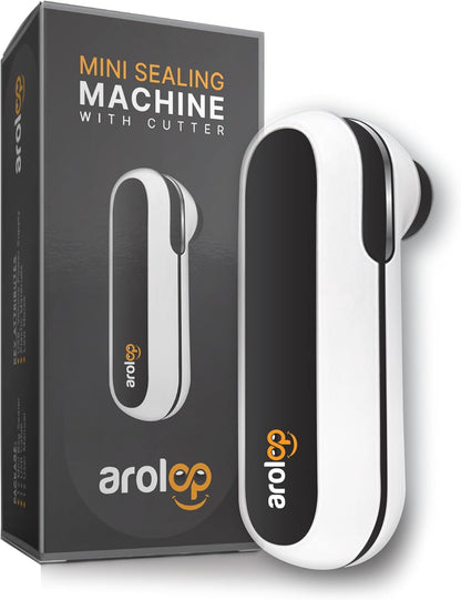 Mini Bag Sealer and Cutter, 2 in 1 Portable USB Rechargeable Chip Heat Sealing Machine for Plastic Snacks Food Storage Bag Opener