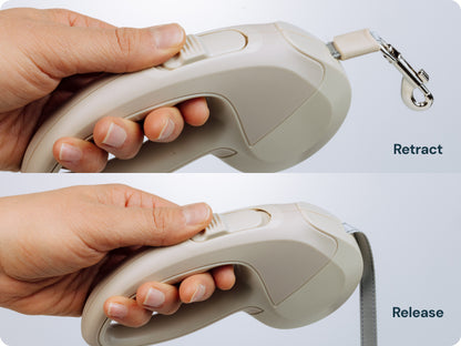 Portable Dog Water Bottle - 19 Oz, Blue - Leak-Proof Water Bowl Dispenser with Lock for Hiking, Travel & On-The-Go