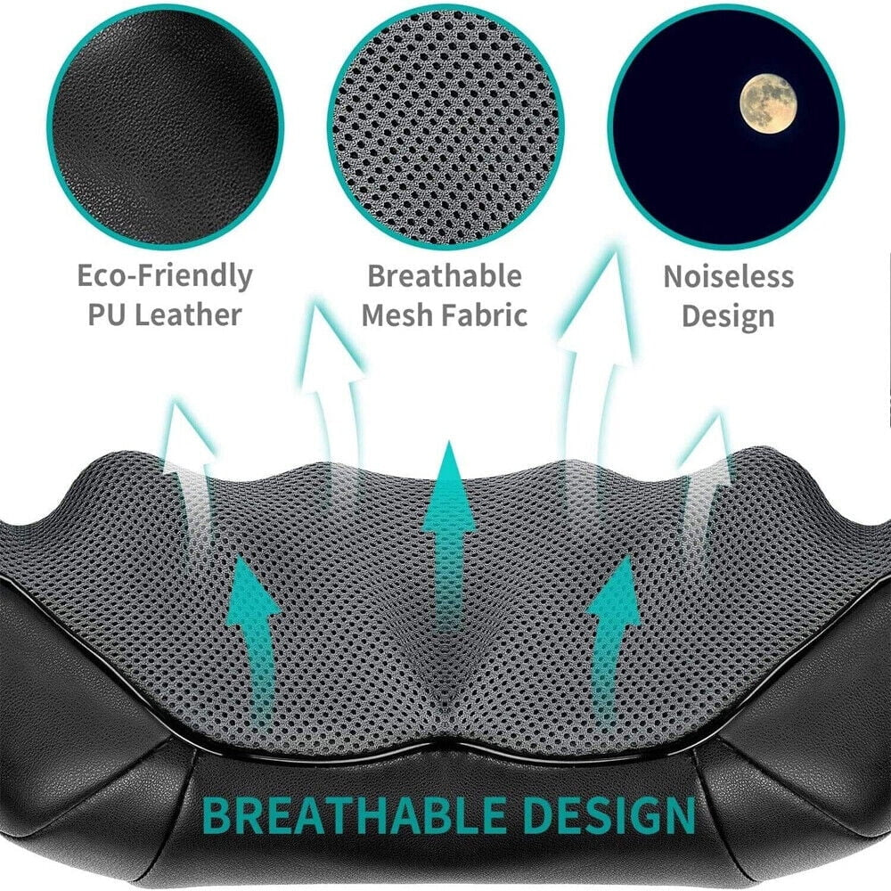 Shiatsu Back Neck and Shoulder Massage with Heat Deep Tissue 3D Kneading Pillow Gift, Muscle Pain, Relax