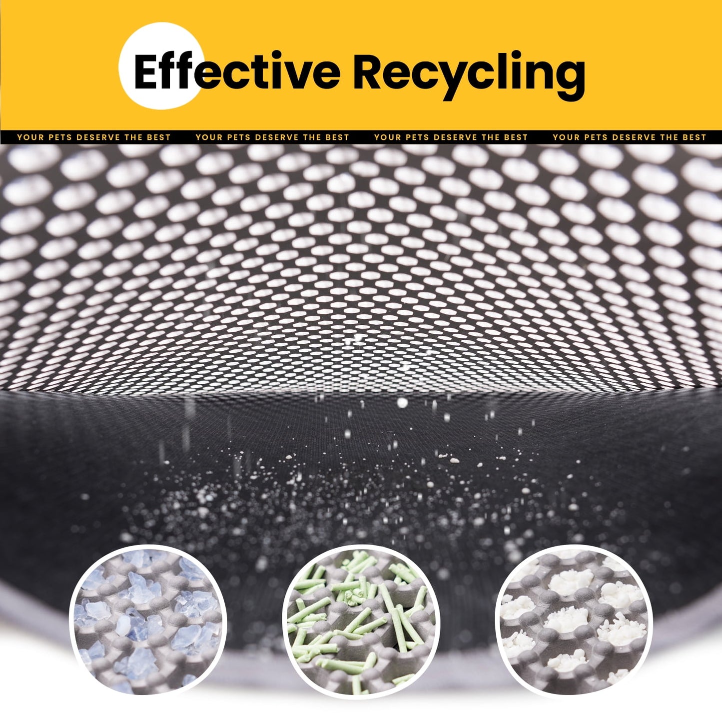 Cat Litter Mat - 23"X17" Honeycomb Double Layer, Urine Waterproof, and Easy to Clean