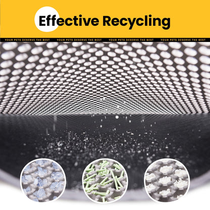 Cat Litter Mat - 23"X17" Honeycomb Double Layer, Urine Waterproof, and Easy to Clean