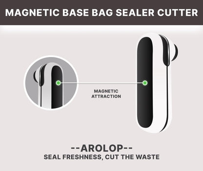 Mini Bag Sealer and Cutter, 2 in 1 Portable USB Rechargeable Chip Heat Sealing Machine for Plastic Snacks Food Storage Bag Opener