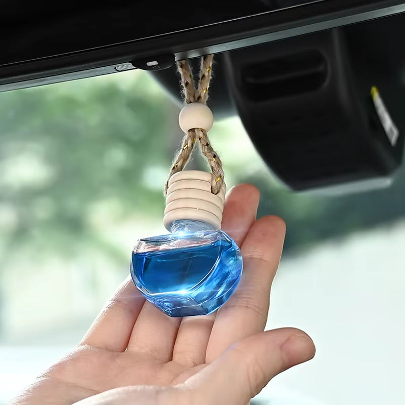 Hot Sale Hanging Glass Bottle Car Air Freshener Liquid Perfume Hanging Ornament Air Freshener for Car