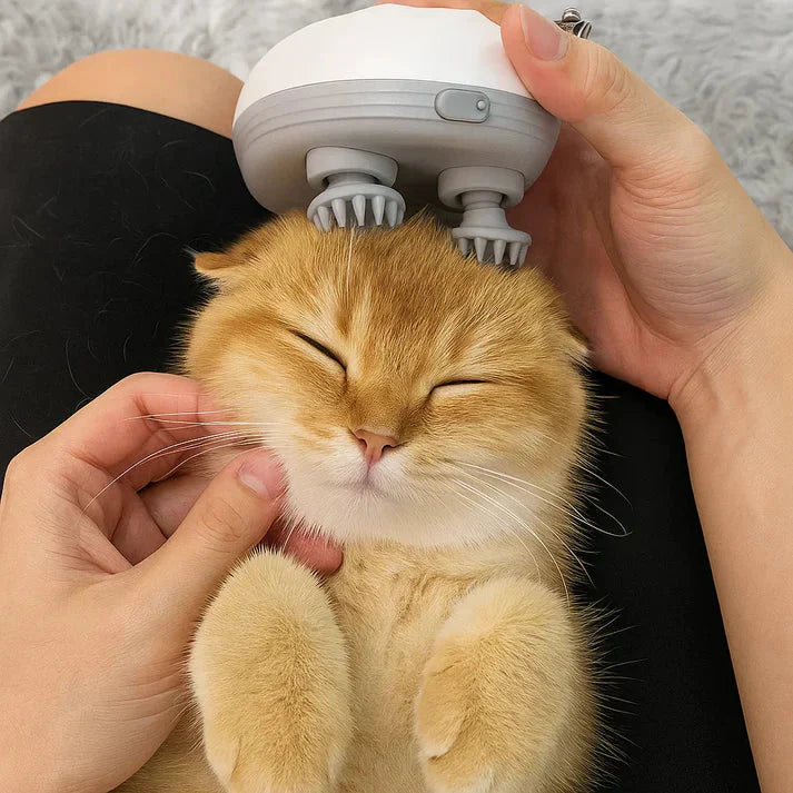 Electric Pet Massager – Relaxing Full-Body Massage for Dogs & Cats.