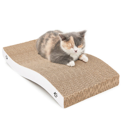 Cat Scratcher Cardboard with Premium Scratch Textures Design, Durable, Reversible